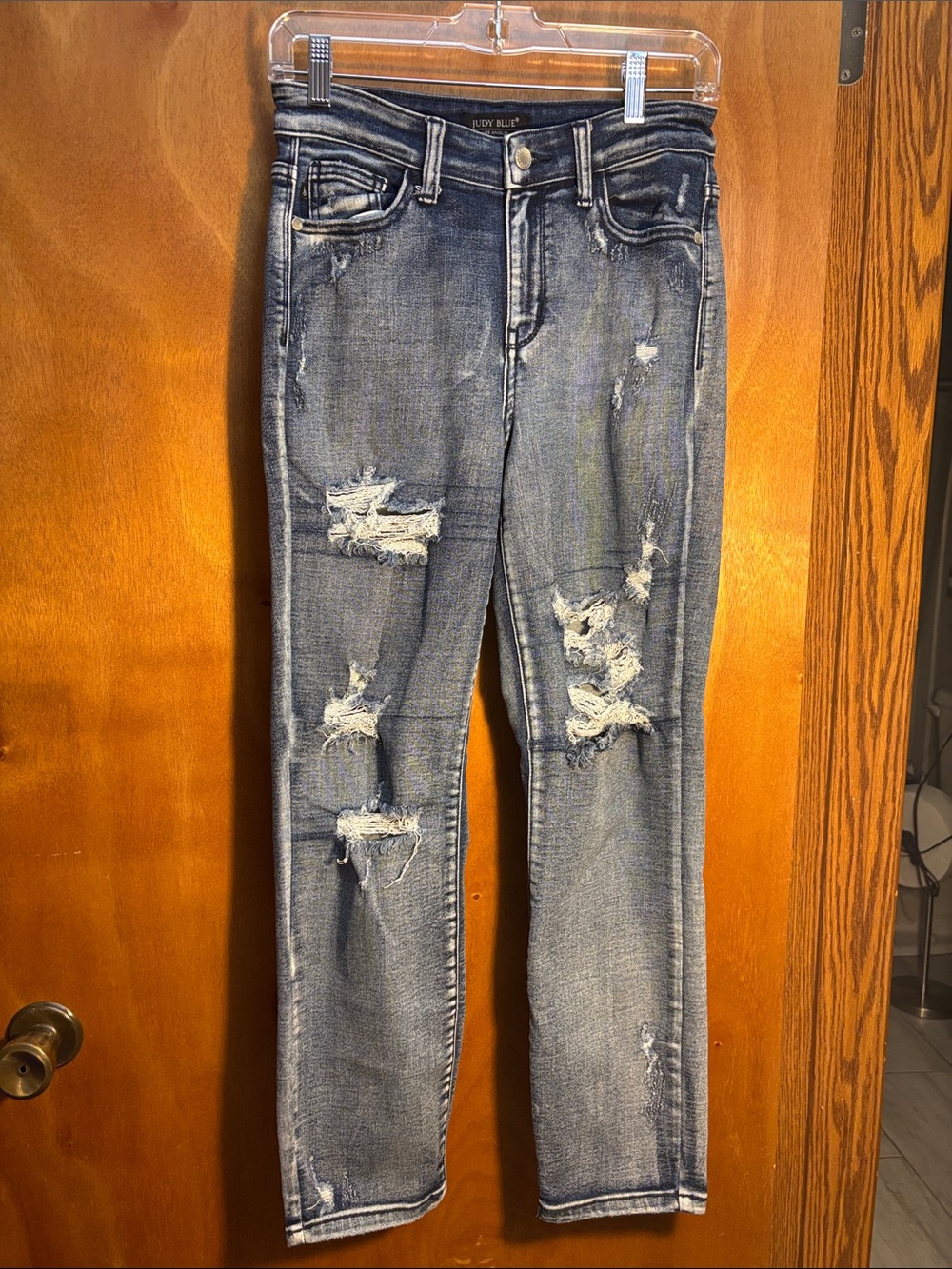 Judy Blue Distressed Boyfriend Jeans